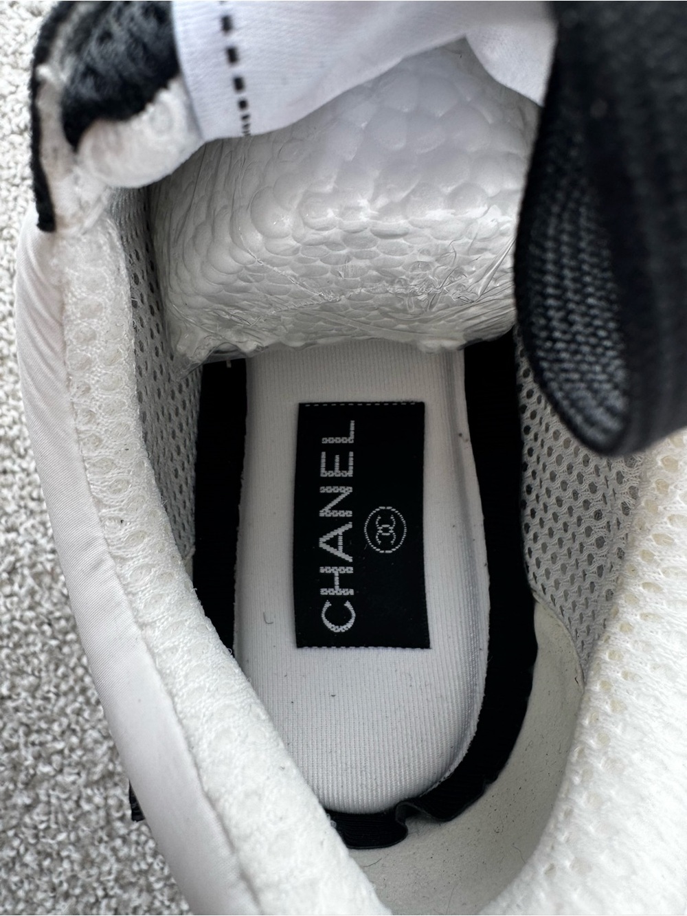 Black & White Logo Sneakers - Picture 5 of 5